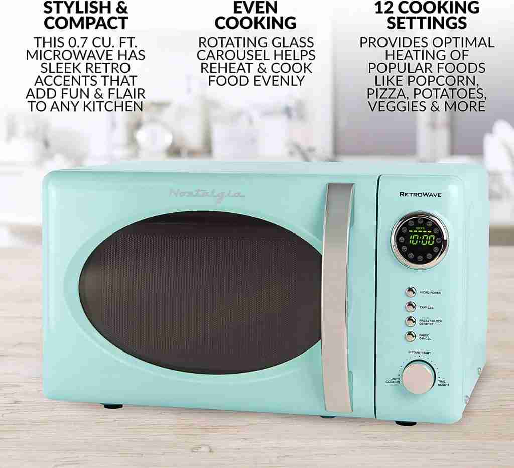 Best small room or dorm Retro countertop microwave oven by Nostalgia Brand