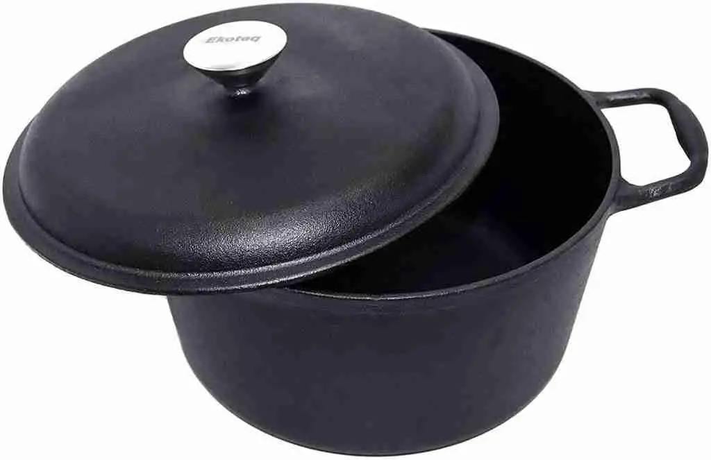 Ekoteq best cookware cast iron pan for induction cooktop