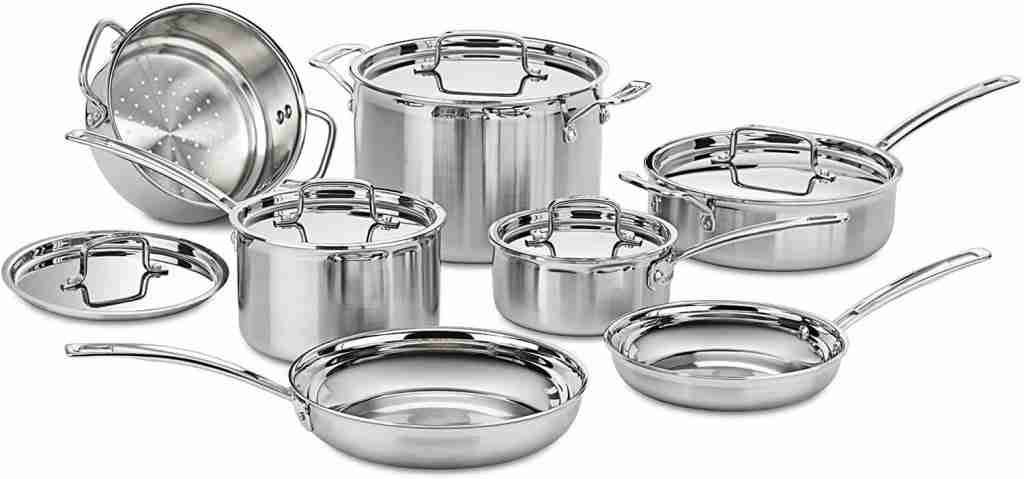 Cuisinart stainless steel cookware set for all stovetops 