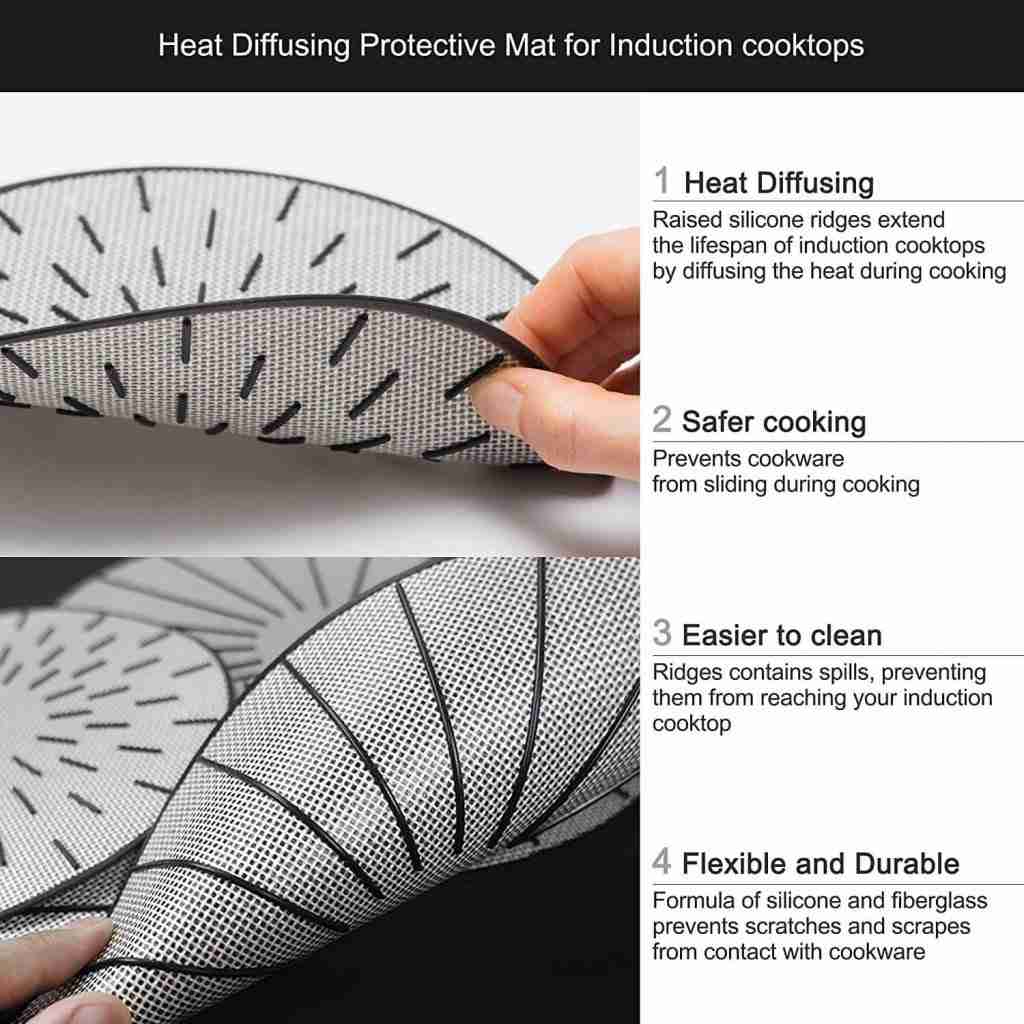 how do you protect a glass induction cooktop - fiberglass induction protector mat