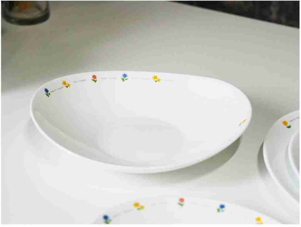Fiore Opal tempered glass dinnerware set