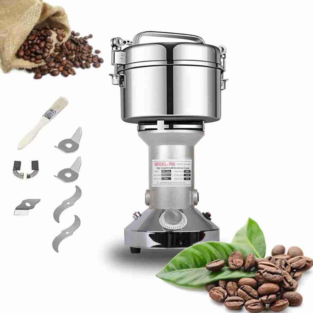 Electric grill mill grinder for rice and grains