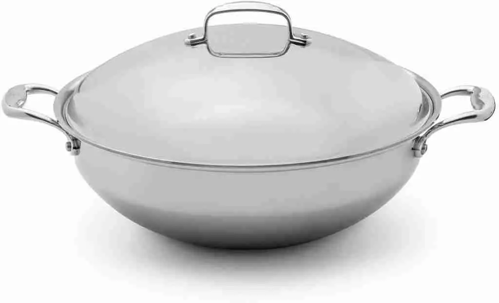 Heritage stainless steel wok made in America