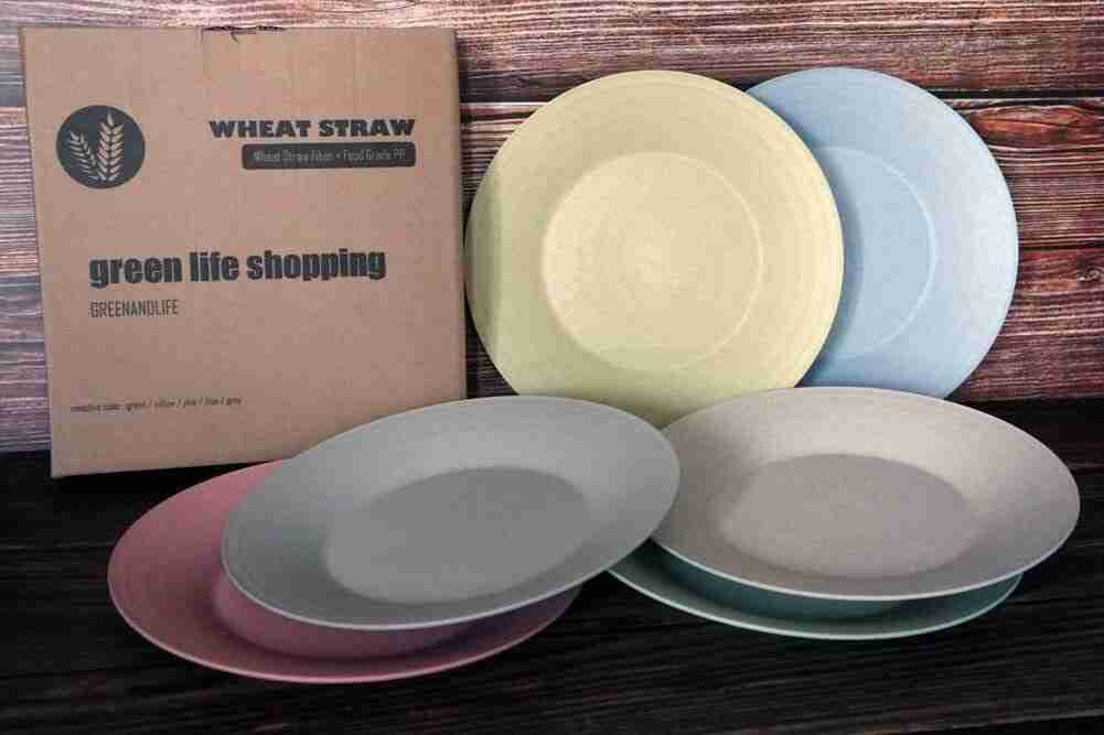 Lightweight Unbreakable wheat straw plates for kids and elderly 