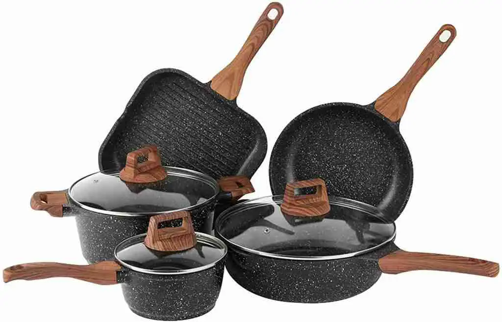 Eslite Life granite Induction pots and pans set