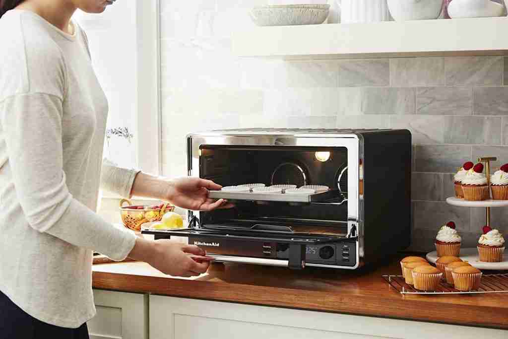 KitchenAid countertop Convection Microwave Oven for grilling and baking
