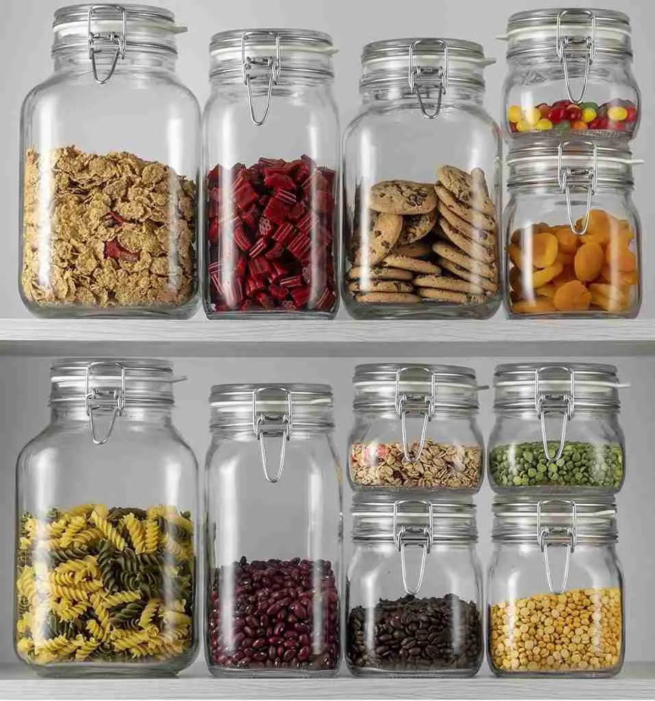 Bormioli Rocco glass fido jars for fermenting and storing food