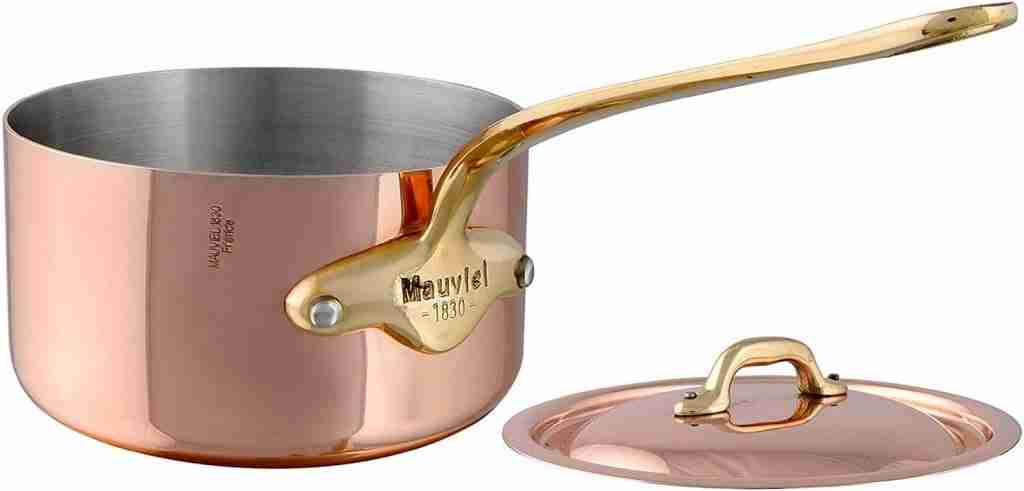 Mauviel Heritage Copper saucepan for Induction cooktop