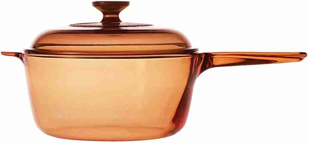 Visions Pyroceram glass saucepan for gas, electric and ceramic stovetops