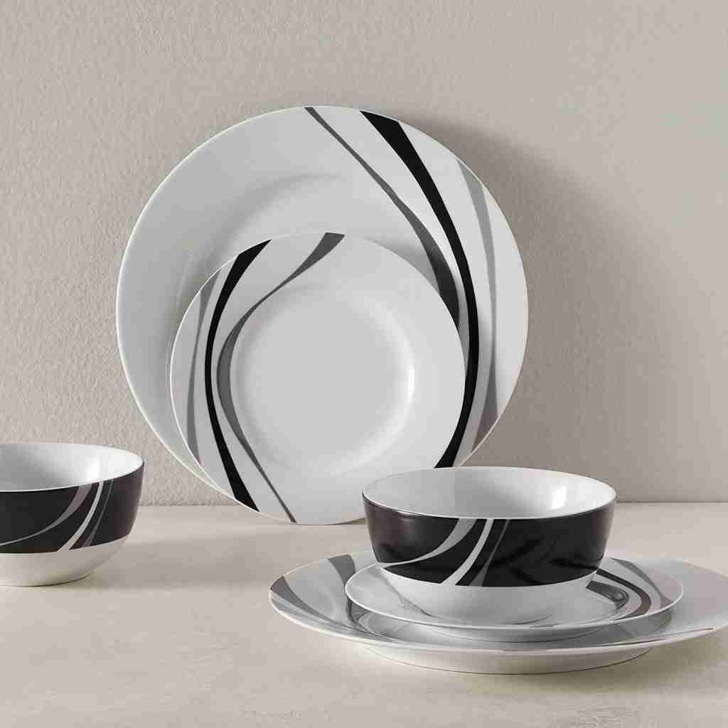 Amazon Basic Porcelain material dinnerware set