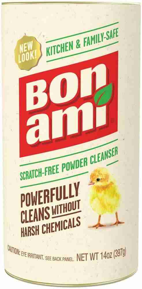 Bon Ami Cleanser for removing black marks or scratches from white Corningware dish