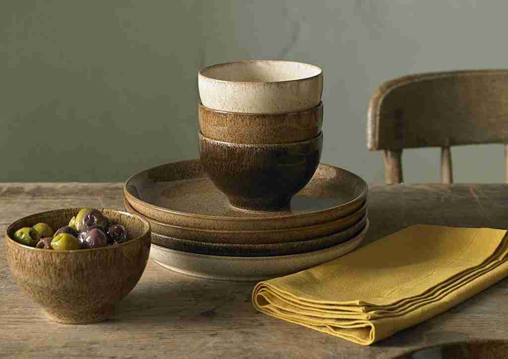 Denby non-toxic lead free dinnerware set made in England
