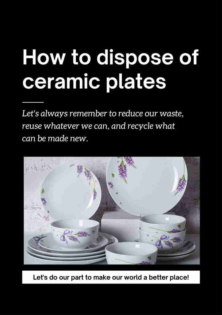 how to dispose of ceramic plates