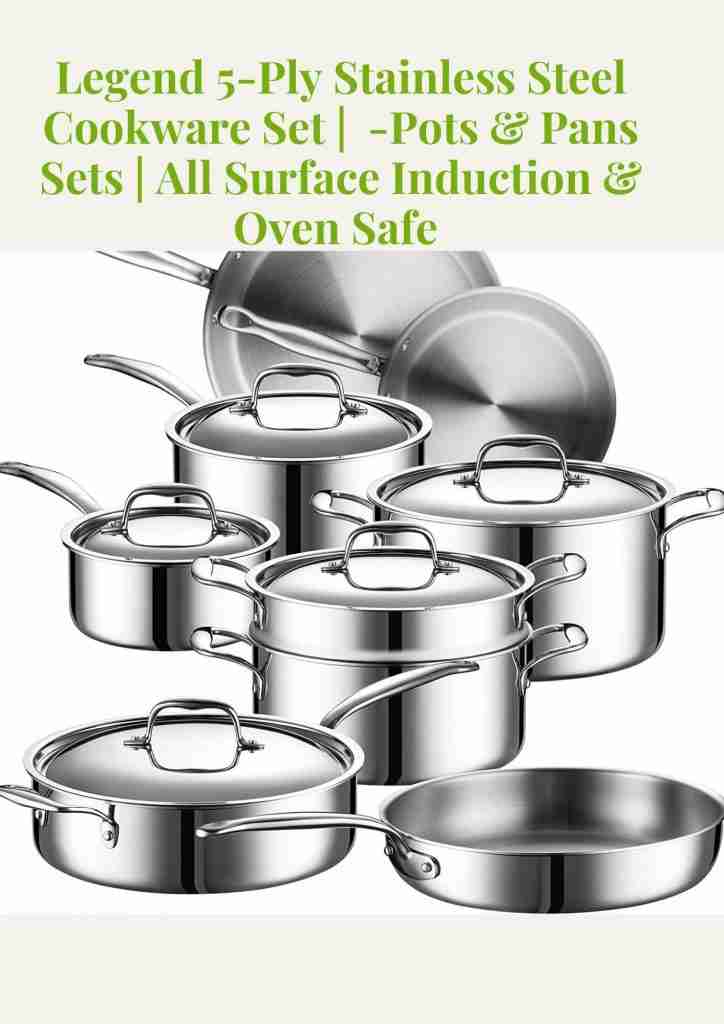 Legend stainless steel best cookware for gas stove 2021