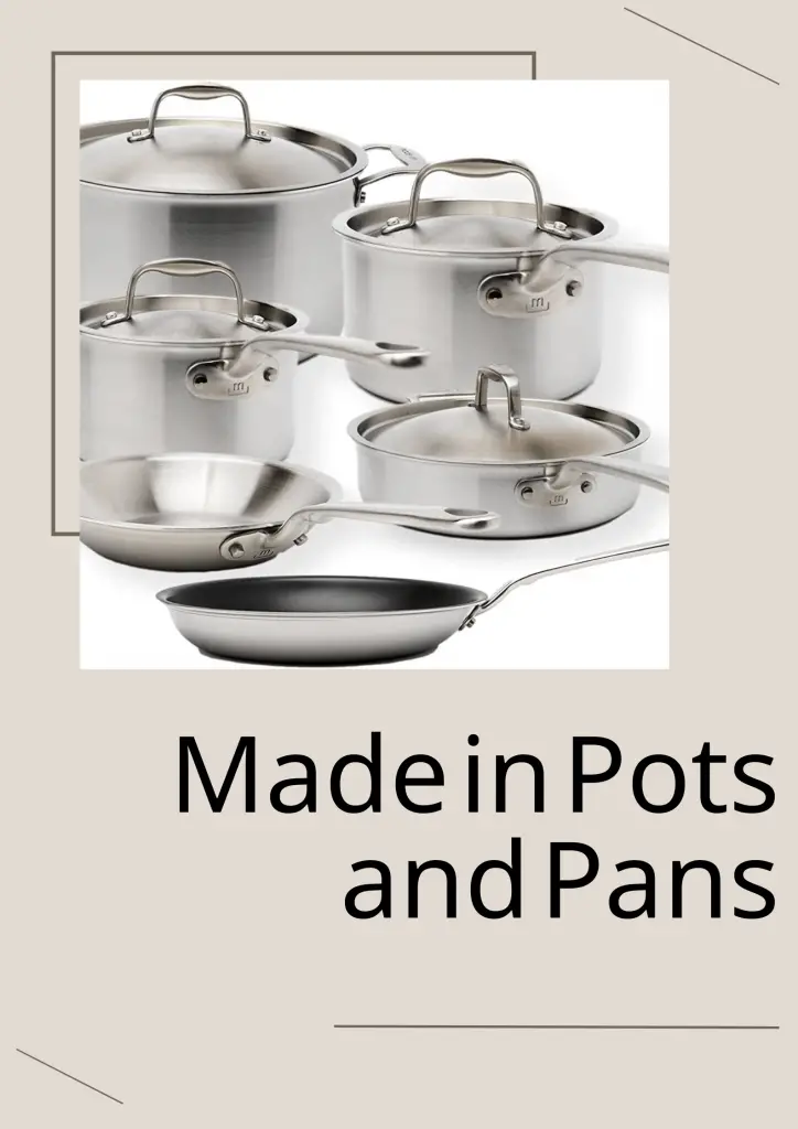 Made in USA Pots and Pans Cookware