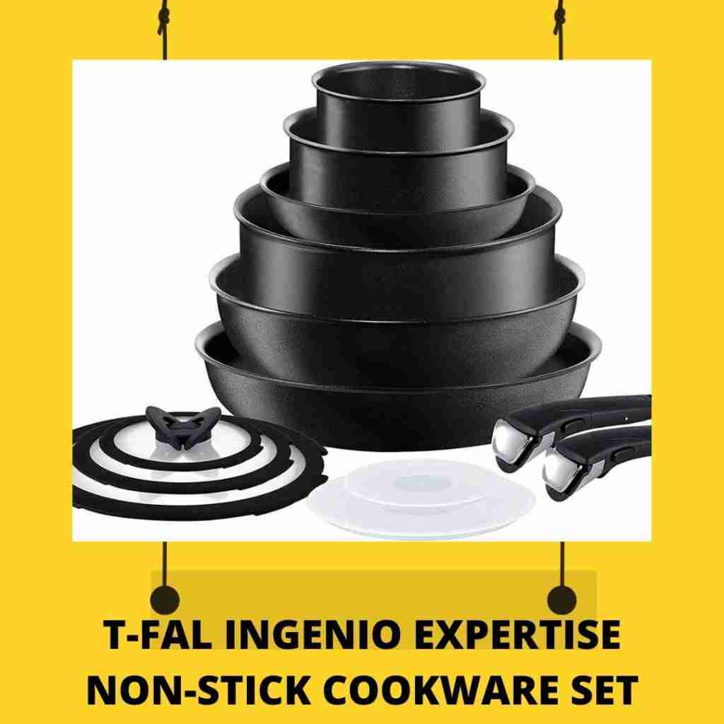 T-fal ingenio expertise stackable non-stick PFOA and PTFE FREE cookware
