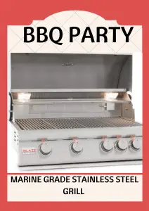 marine grade stainless steel grill