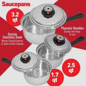 best surgical stainless steel cookware by Maxam