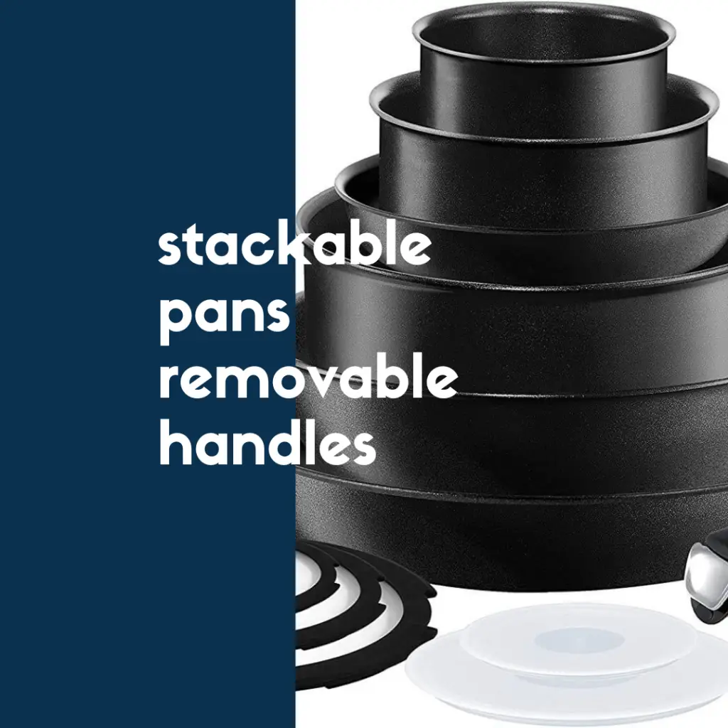 stackable pans removable handles