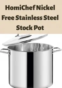 HomiChef Nickel Free Stainless steel stock pot