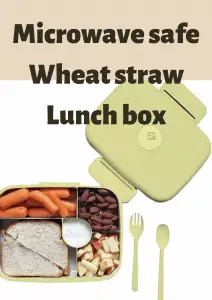 Microwave safe Wheat straw Lunch box